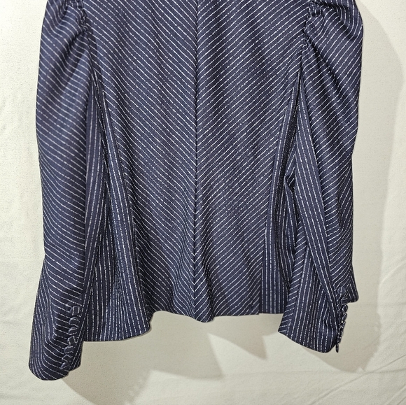 Ryegrass Navy Pinstripe Blazer - Picture 6 of 7